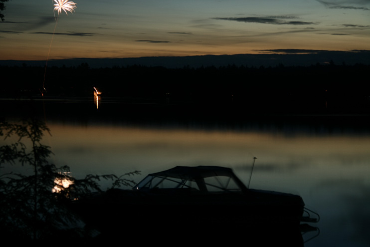 Fireworks Over Square Pond from Site 227